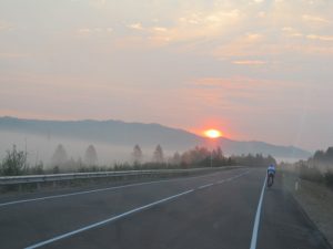 Sonnenaufgang im Amur- Gebiet