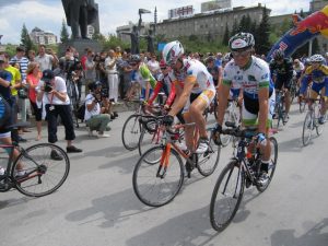 Start zur 7. Etappe in Novosibirsk